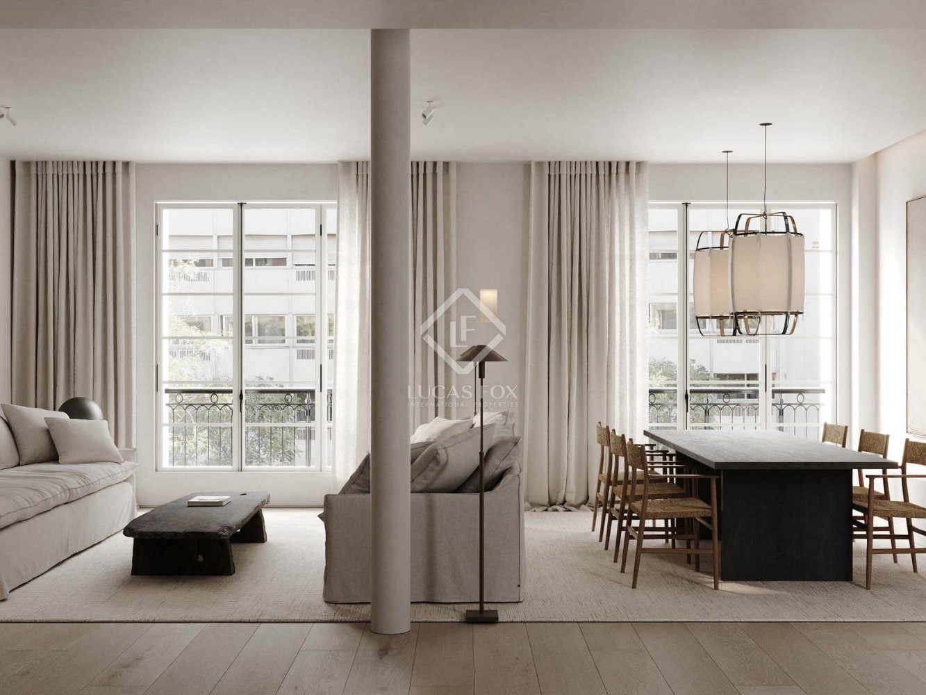 Квартира с 3 спальнями в Мадрид, Испания № 125534