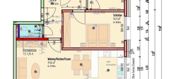 Квартира с 3 комнатами в Лёррах, Германия № 344271 6