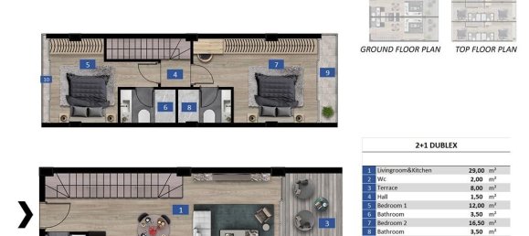 3 rooms Apartment in Konakli, Turkey No. 10051 14