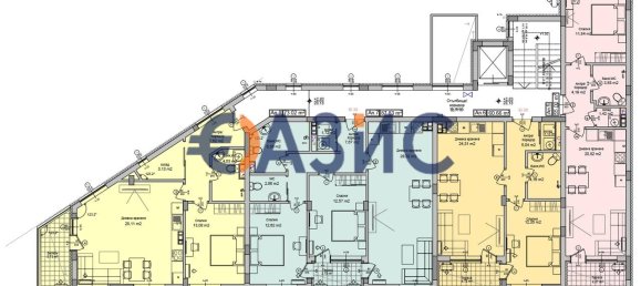 1 Schlafzimmer Wohnung in Sarafovo, Bulgaria, Nr. 539 13