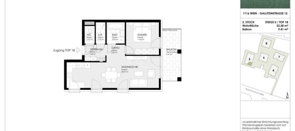 2 rooms House in Ottakring, Austria No. 131884 4