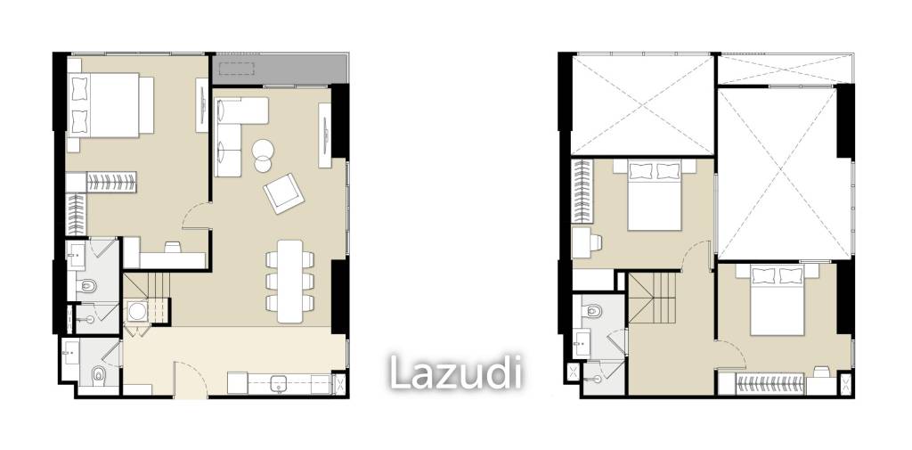 3 bedrooms Duplex in Bangkok, Thailand No. 19906