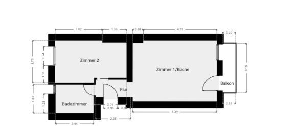 1 Schlafzimmer Wohnung in Neukölln, Germany, Nr. 56801 30