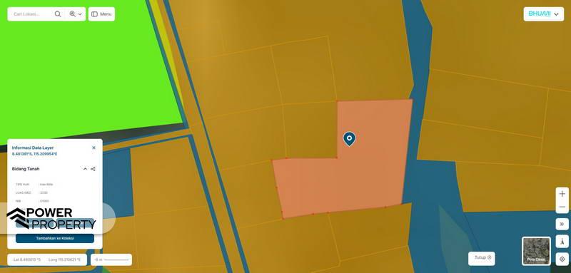 Terrain à Abiansemal, Indonesia 3230m² No. 4363