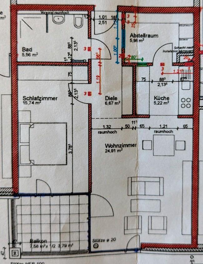 Квартира с 1 спальней в Аурих, Германия № 340578