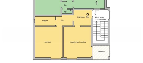 2 rooms Apartment in Florence, Italy No. 38893 5