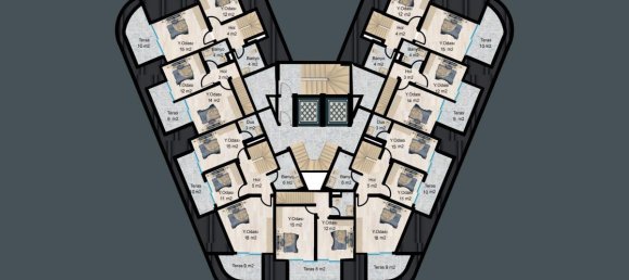 Apartamento de 2 habitaciónes en Demirtas, Turkey No. 29967 14