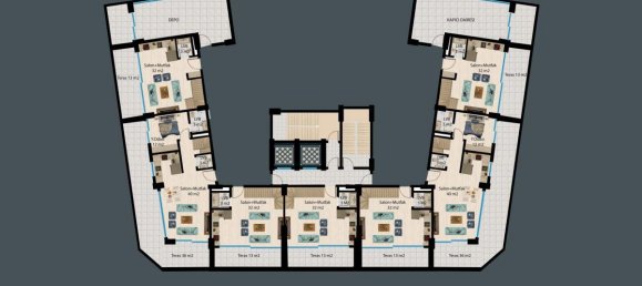 Apartamento de 2 habitaciónes en Demirtas, Turkey No. 29967 23