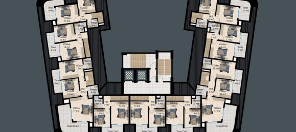 Apartamento de 2 habitaciónes en Demirtas, Turkey No. 29967 24