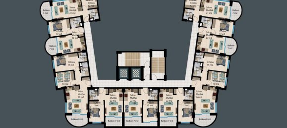 Apartamento de 2 habitaciónes en Demirtas, Turkey No. 29967 16