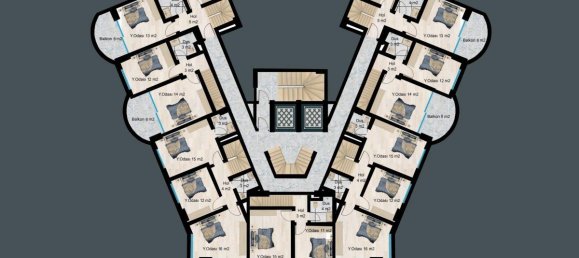 Apartamento de 2 habitaciónes en Demirtas, Turkey No. 29967 15