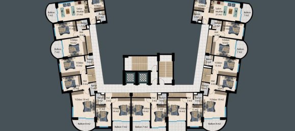 Apartamento de 2 habitaciónes en Demirtas, Turkey No. 29967 25