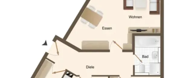 1 Schlafzimmer Wohnung in Bayreuth, Germany, Nr. 12088 3