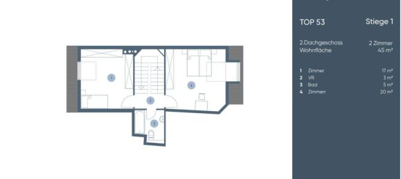 Dúplex de 3 habitaciónes en Wieden, Austria No. 246942 22