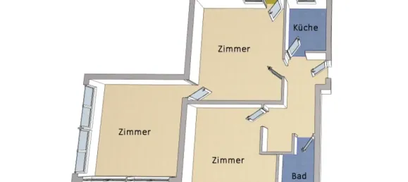 3-Zimmer Wohnung in Wilmersdorf, Germany, Nr. 10987 5