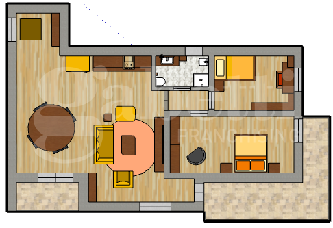 3غرفة شقة في Roccamonfina, Italy رقم 30085