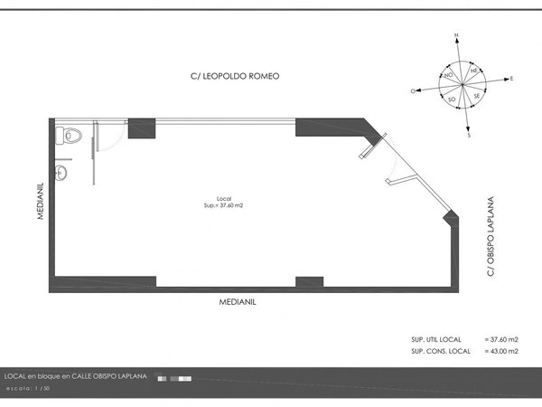 Gewerbliche Immobilie in Zaragoza, Spain 43m², Nr. 63217