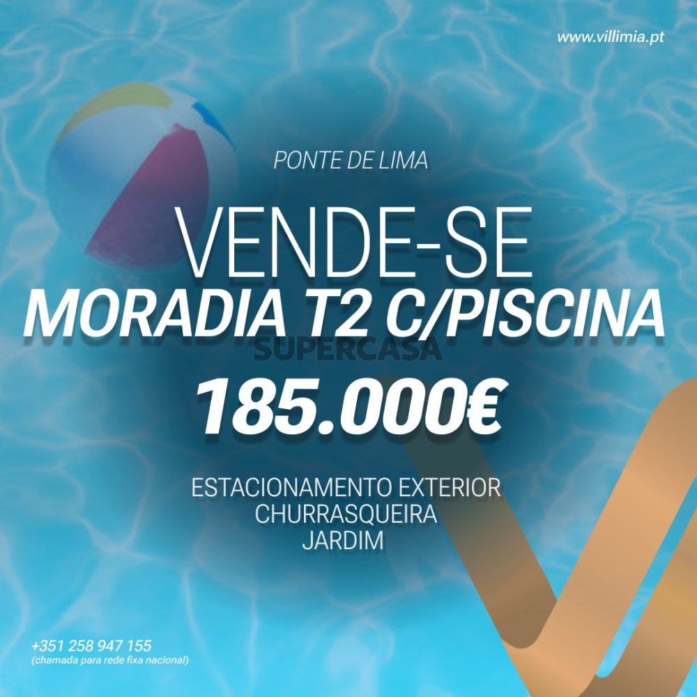 2 غرف نوم منزل في Ponte de Lima, Portugal رقم 254663