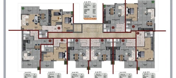 2 rooms Apartment in Oba, Turkey No. 10129 7