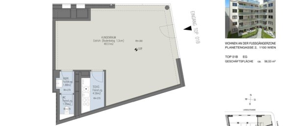 Gewerbliche Immobilie in Favoriten, Austria 56m², Nr. 169038 13