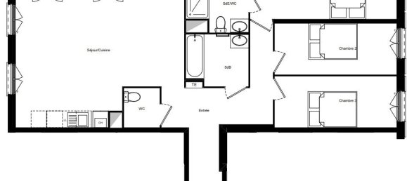 3 غرف نوم شقة في Compiegne, France رقم 71417 4