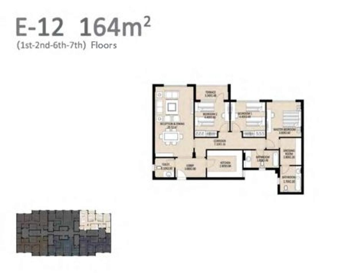 3 Schlafzimmer Eigentumswohnung in New Capital City, Egypt, Nr. 2486