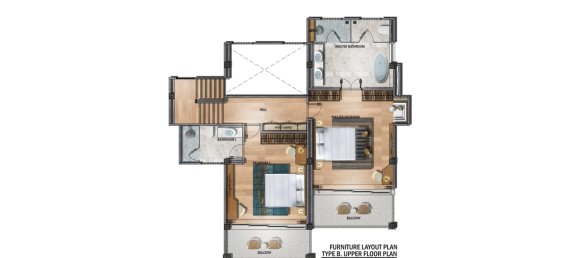 Квартира с 2 спальнями в Blue Canyon Heights, Пхукет, Таиланд № 29462 15