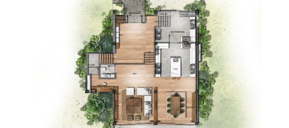 Квартира с 2 спальнями в Blue Canyon Heights, Пхукет, Таиланд № 29462 16