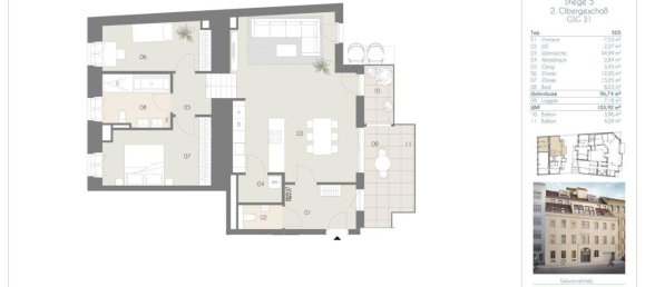 Apartamento de 4 divisões em Wieden, Austria N.º 5040 12