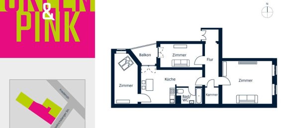 Apartamento de 3 divisões em Friedrichshain, Germany N.º 16228 3