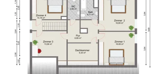 Дом с 4 спальнями в Хоф, Германия № 279902 25