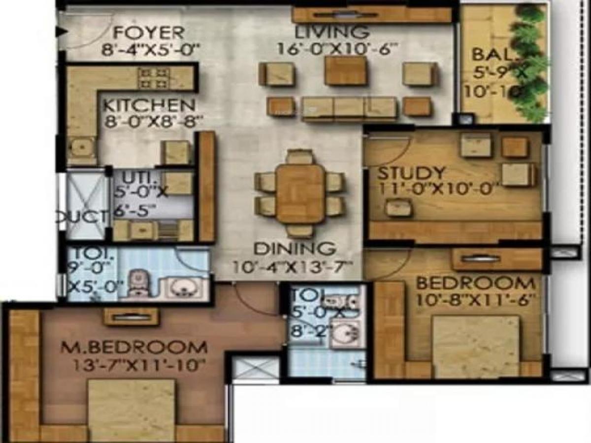 2 bedrooms House in Bangalore, India No. 43260