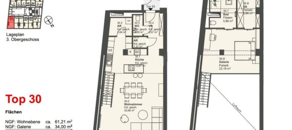 2غرفة شقة في Vienna, Austria رقم 161272 8