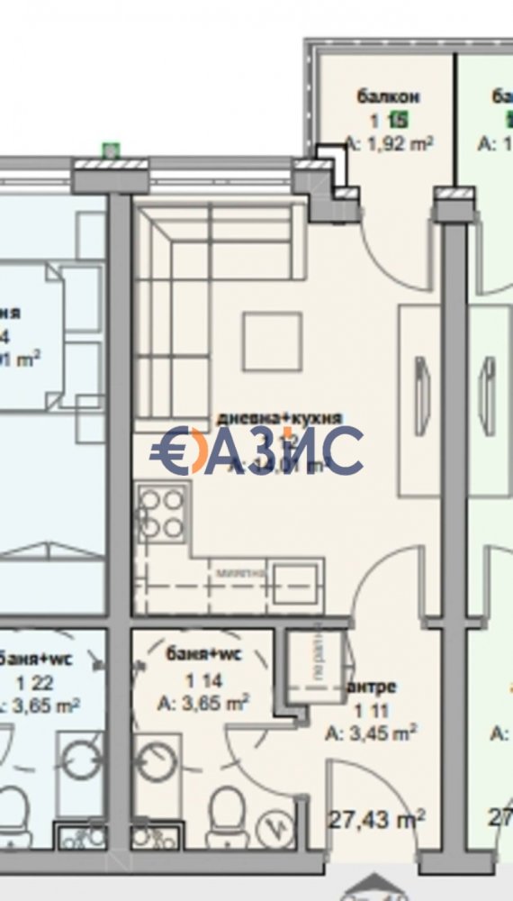 استوديو في Ravda, Bulgaria رقم 50