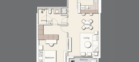 1 chambre Appartement à WILTON TERRACES 1, Meydan, UAE No. 60125 2