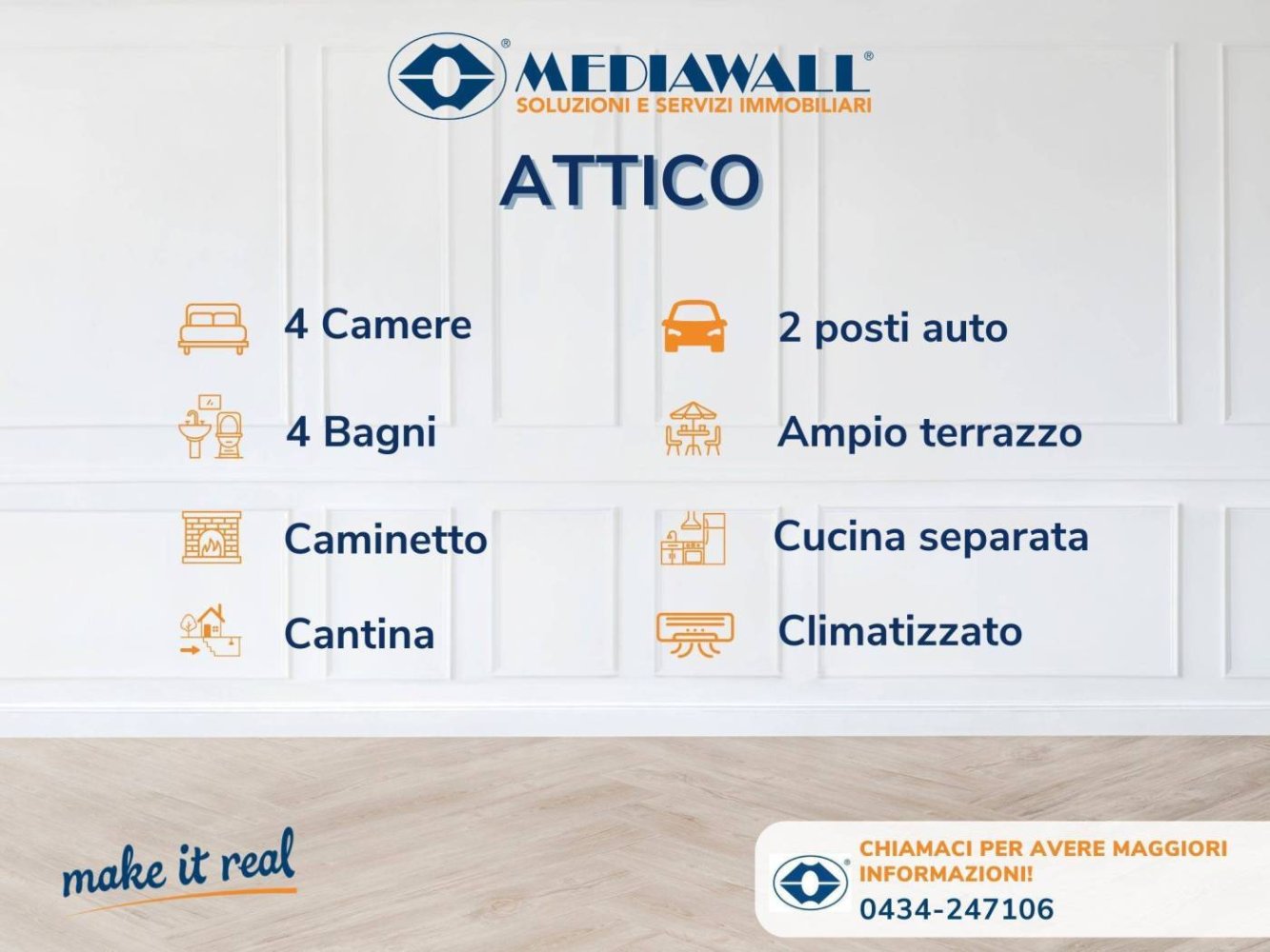 4 chambres Penthouse à Pordenone, Italy No. 195103