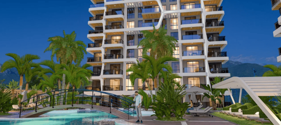 Квартира 1+1 в Тосмур, Турция № 4658 23