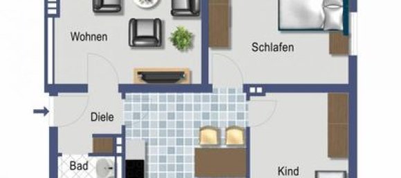 3غرفة شقة في Neuss, Germany رقم 107132 2