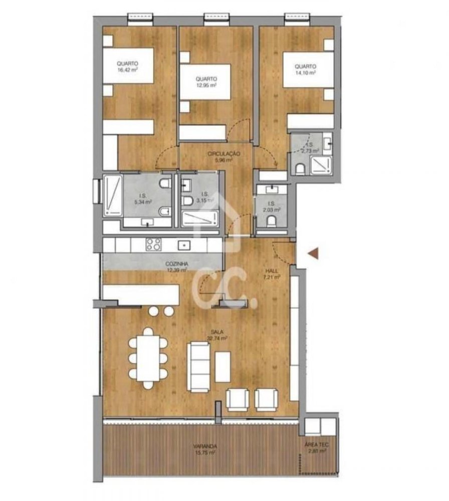 3 Schlafzimmer Wohnung in Coimbra, Portugal, Nr. 350