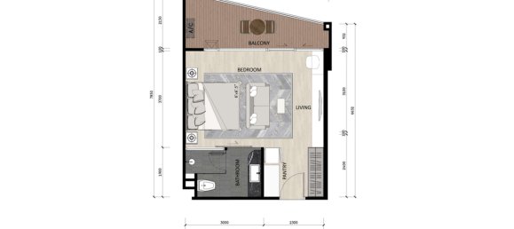 Apartamento com 1 quarto em condomínio em The Sea Heaven Phuket, Thailand N.º 30053 2