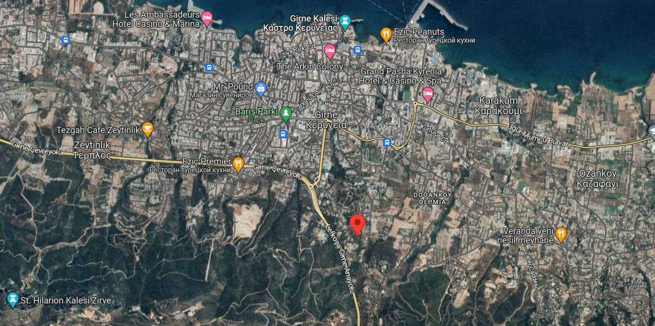 6840m² Land in Girne, Northern Cyprus No. 11575