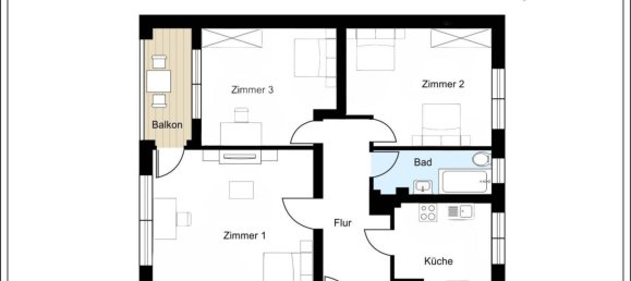 2 Schlafzimmer Wohnung in Mariendorf, Germany, Nr. 362753 20