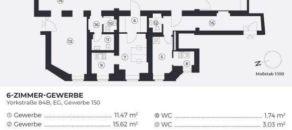 Büro in Kreuzberg, Germany 166m², Nr. 310762 16