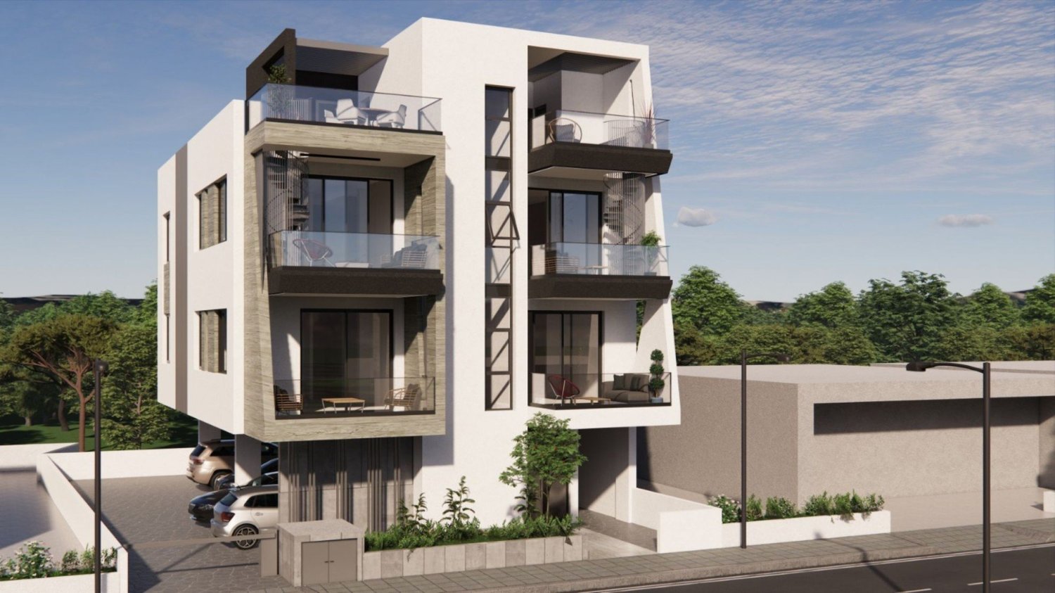 Квартира с 1 спальней в Ливадия, Кипр № 28441