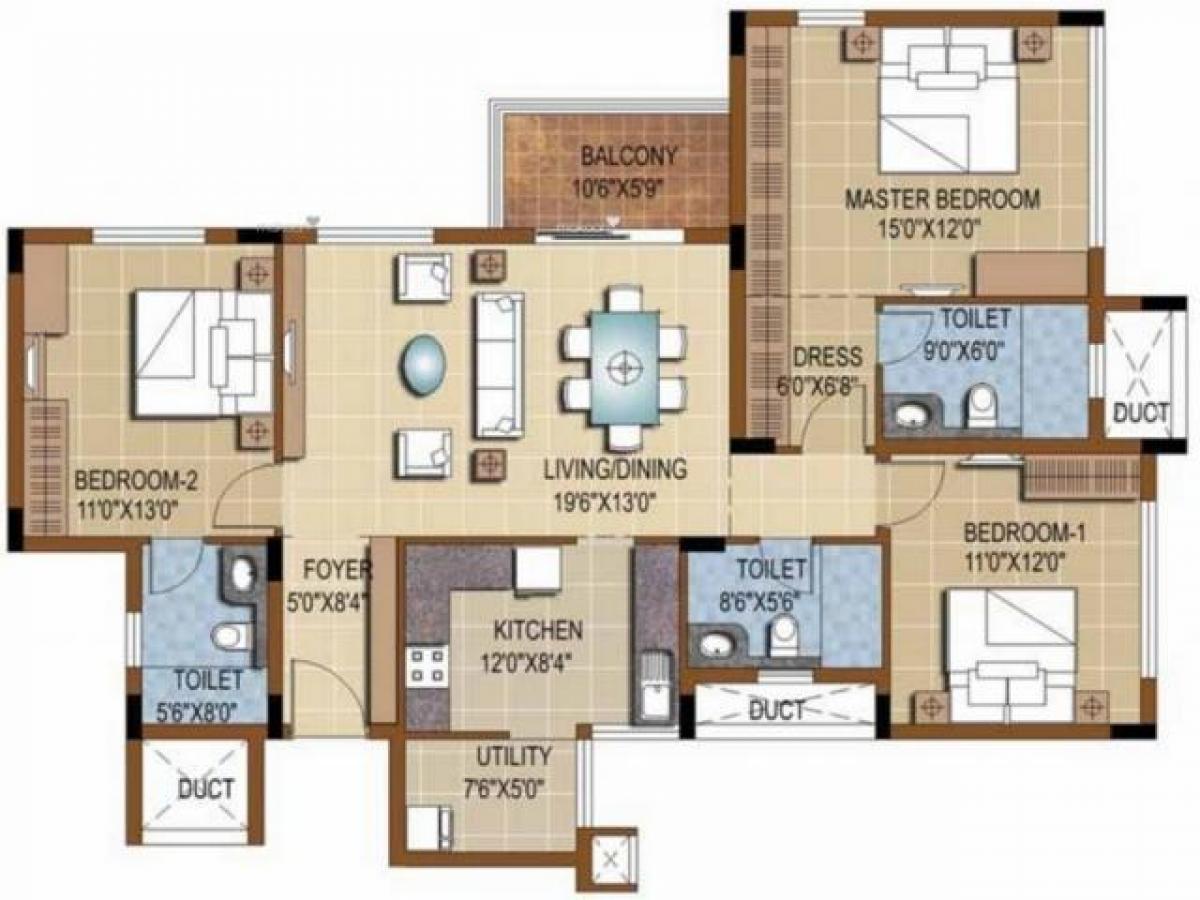 3 bedrooms House in Bangalore, India No. 43064