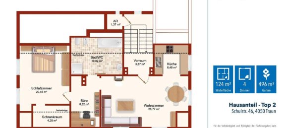 4غرفة منزل في Traun, Austria رقم 193399 24