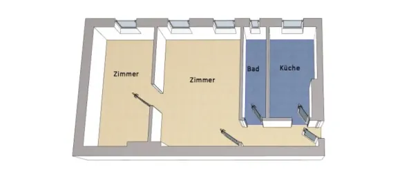 Apartamento de 2 divisões em Friedenau, Germany N.º 43492 14