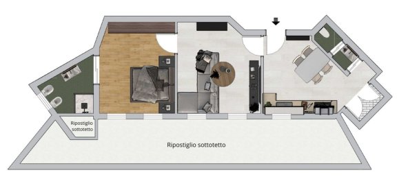 Apartamento T2 em Milan, Italy N.º 360534 21