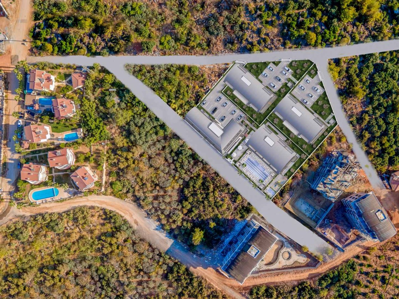 شقة 1+1 في Oba, Turkey رقم 12937