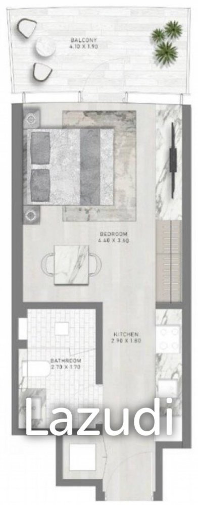 39.48m² Apartment in Dubai, UAE No. 17882
